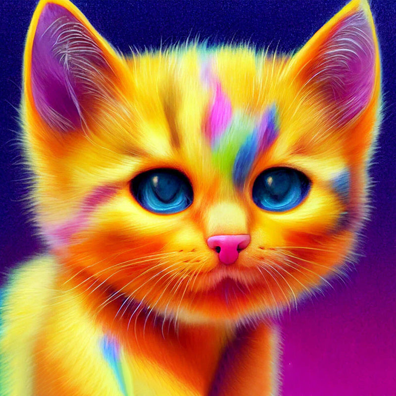 Adorable Rainbow Kitty Jigsaw Puzzle