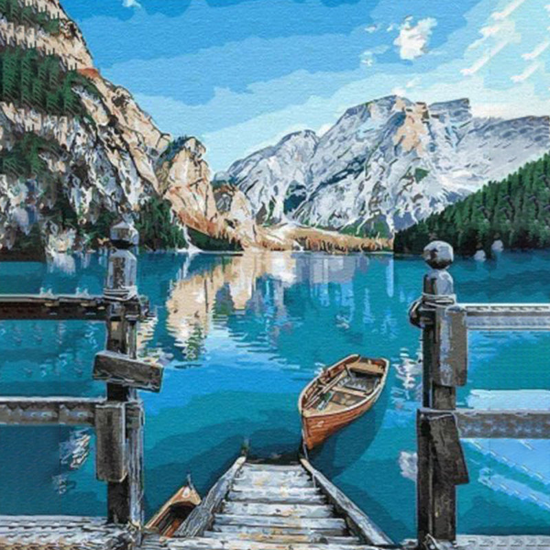 Blue Water Lake  Jigsaw Puzzle