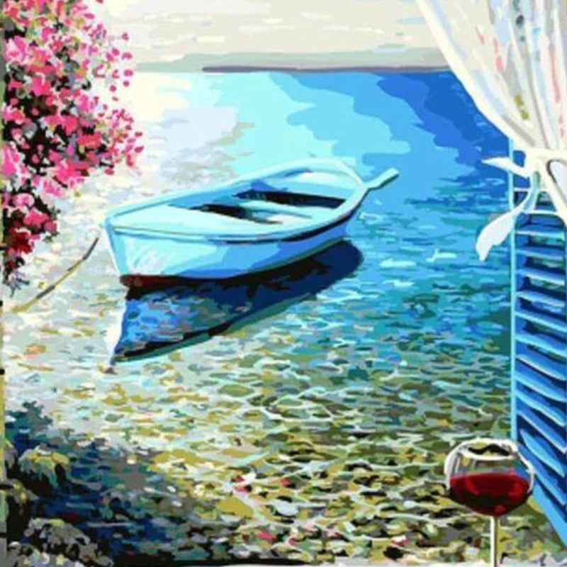 Boat and Wine Jigsaw Puzzle