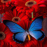 Load image into Gallery viewer, Butterfly In Flowers Jigsaw Puzzle
