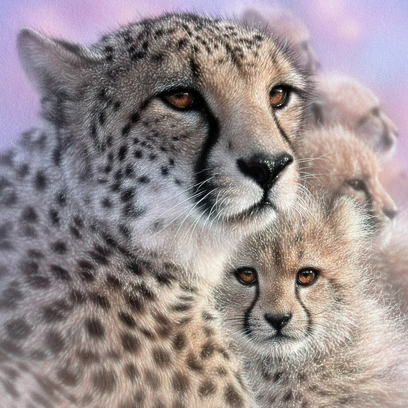 Cheetah Mother Love Jigsaw Puzzle