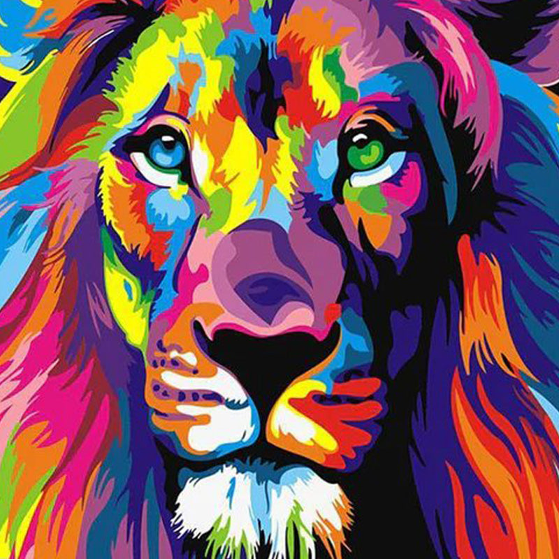 Colorful Lion Jigsaw Puzzle