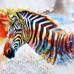 Load image into Gallery viewer, Colorful Zebra Jigsaw Puzzle
