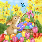 Load image into Gallery viewer, Easter Eggs And Bunny Jigsaw Puzzle
