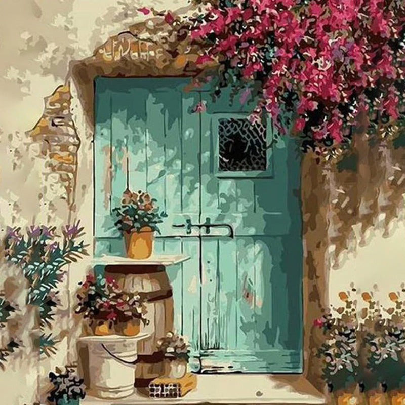 Flowery Front Door Jigsaw Puzzle