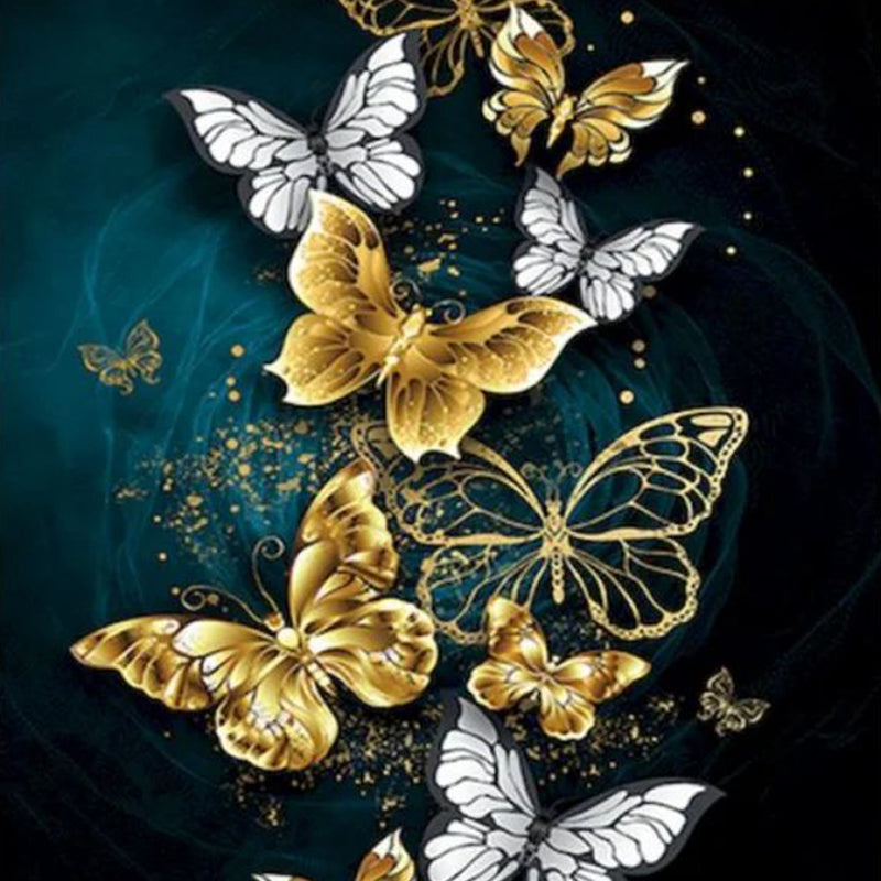 Gold Butterfly Wooden Jigsaw Puzzle