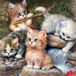 Load image into Gallery viewer, Kittens Together Jigsaw Puzzle
