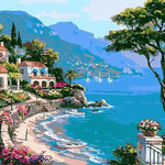 Load image into Gallery viewer, Mediterranean Seaside Jigsaw Puzzle
