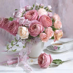 Load image into Gallery viewer, Peach Roses In A Vase Jigsaw Puzzle
