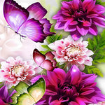 Load image into Gallery viewer, Purple Flowers Butterfly Jigsaw Puzzle
