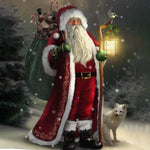 Load image into Gallery viewer, Santa In the Forest Jigsaw Puzzle
