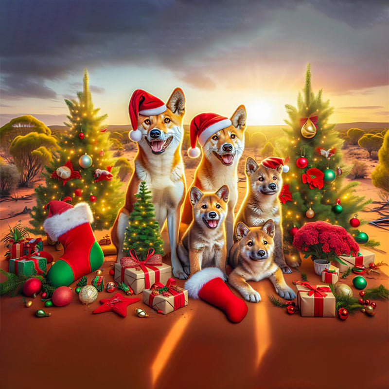 Santa's Aussie Pals Jigsaw Puzzle