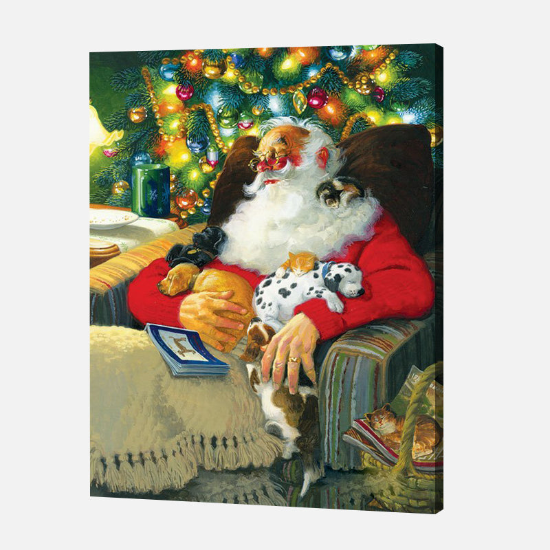 Santa’s Cozy Nap Jigsaw Puzzle