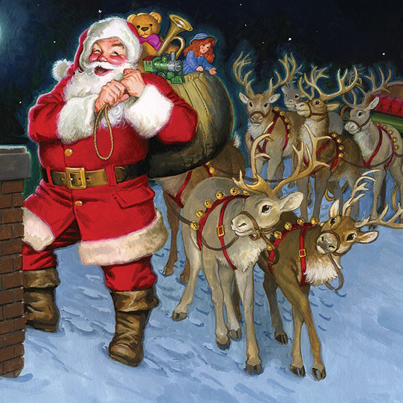 Santa's Sleigh Stop Jigsaw Puzzle