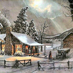 Load image into Gallery viewer, Snowy Night Jigsaw Puzzle
