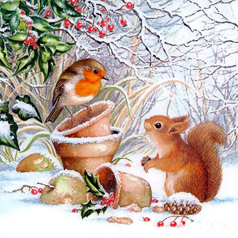 Squirel And Bird Jigsaw Puzzle