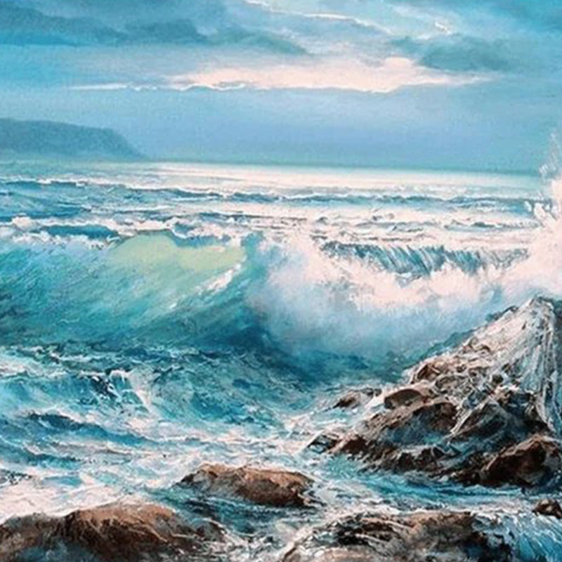 Waves Crashing Jigsaw Puzzle