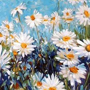 White Daisies Jigsaw Puzzle