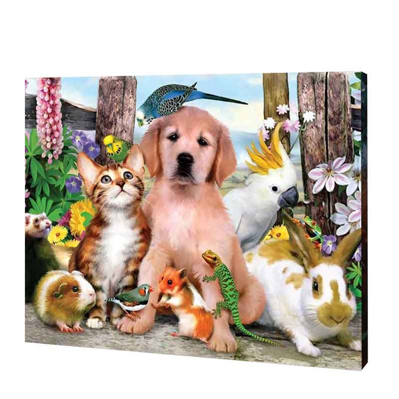 Animals together Jigsaw Puzzle UK