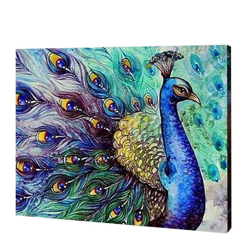 Azure Peacock Jigsaw Puzzle UK