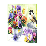 Load image into Gallery viewer, Bird With Pansy flowers | Jigsaw Puzzle UK
