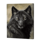 Load image into Gallery viewer, Black Wolf | Jigsaw Puzzle UK
