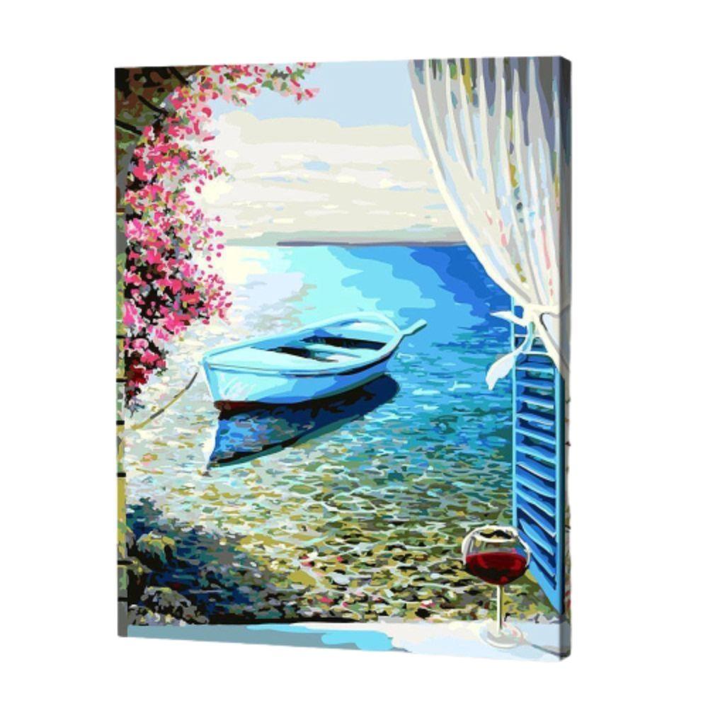 Boat In Blue Water and Wine | Jigsaw Puzzle UK
