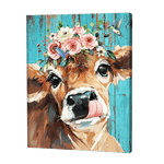 Load image into Gallery viewer, Calf With Flower Crown | Jigsaw Puzzle UK
