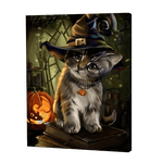 Load image into Gallery viewer, Cat With Witch Hat | Jigsaw Puzzle UK
