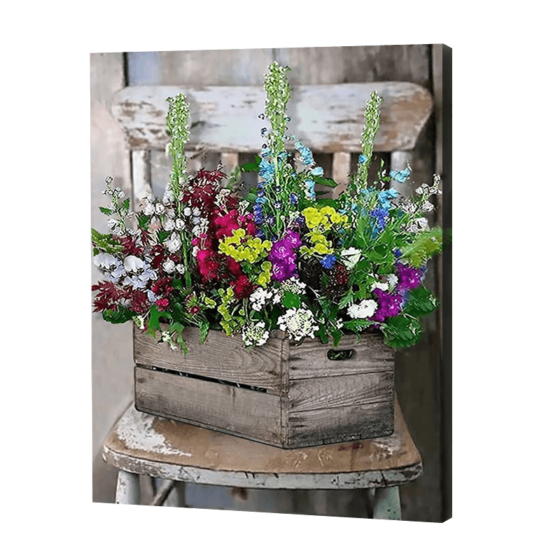 Colorful Flowers In A Box | Jigsaw Puzzle UK