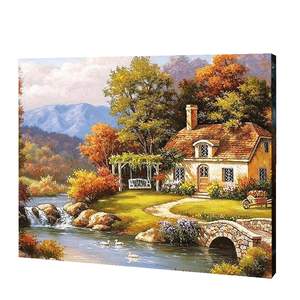 Cottage By the River | Jigsaw Puzzle UK 