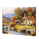 Load image into Gallery viewer, Cottage By the River | Jigsaw Puzzle UK 
