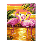 Load image into Gallery viewer, Flamingo In Sunset | Jigsaw Puzzle UK
