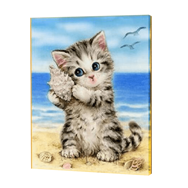 Kitten With Shell | Jigsaw Puzzle UK