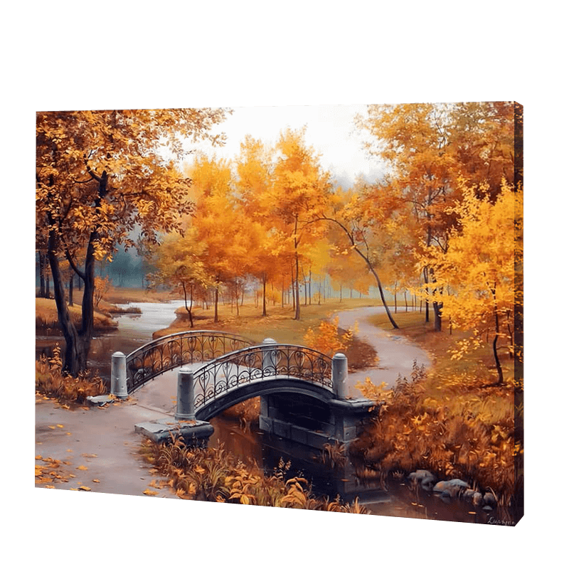 Orange Trees And Bridge | Jigsaw Puzzle UK