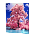 Load image into Gallery viewer, Pink Tree At The Aqua Lake | Jigsaw Puzzle UK
