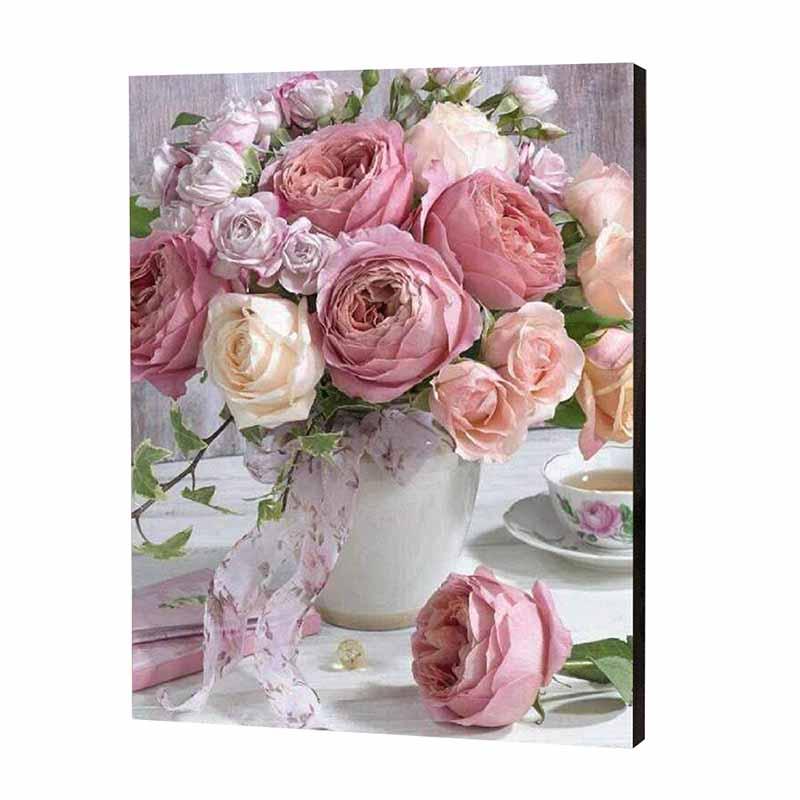 Rose Flowers in Vase Jigsaw Puzzle UK