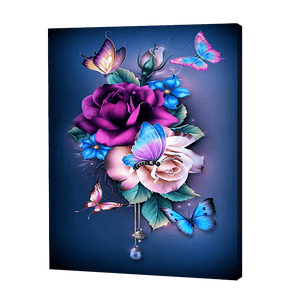 Roses With Butterflies | Jigsaw Puzzle UK