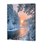 Load image into Gallery viewer, Snowy Trees Along The Lake | Jigsaw Puzzle UK
