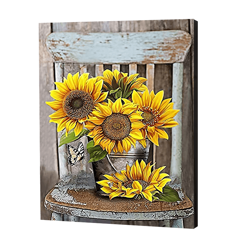 Sunflowers In A Bucket | Jigsaw Puzzle UK