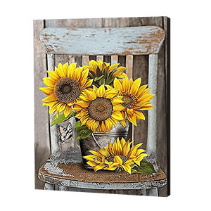 Sunflowers In A Bucket | Jigsaw Puzzle UK