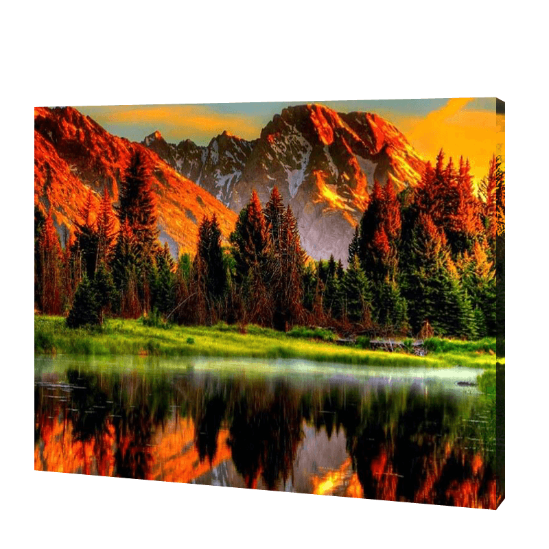 Sunset At The Mountains | Jigsaw Puzzle UK