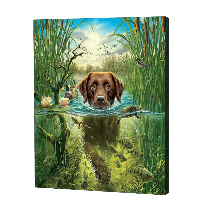 Swimming Dog | Jigsaw Puzzle UK