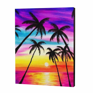 Tropical Rainbow Sunset Jigsaw Puzzle UK