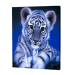 Load image into Gallery viewer, White Cub With Butterflies | Jigsaw Puzzle UK
