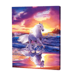 Load image into Gallery viewer, White Horse On Beach | Jigsaw Puzzle UK
