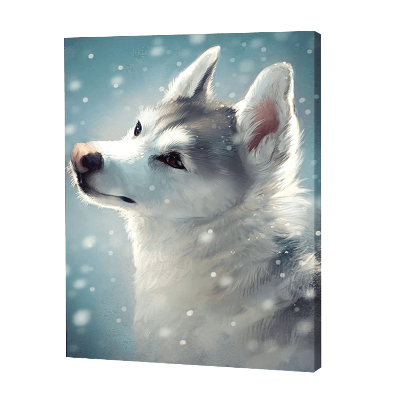 White Wolf In Snow | Jigsaw Puzzle UK