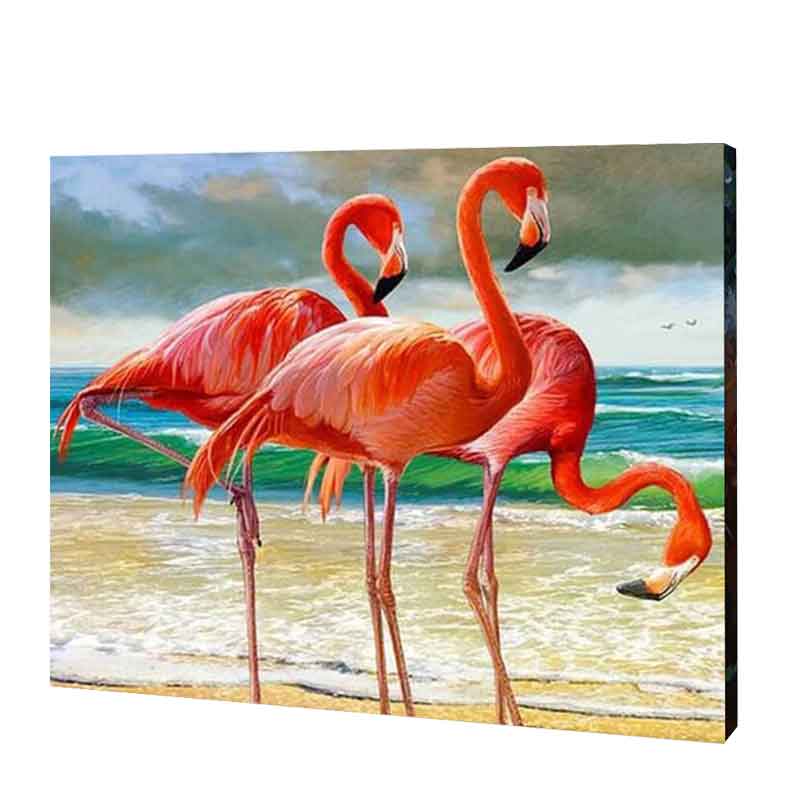 Beach & Flamingos Jigsaw Puzzle UK