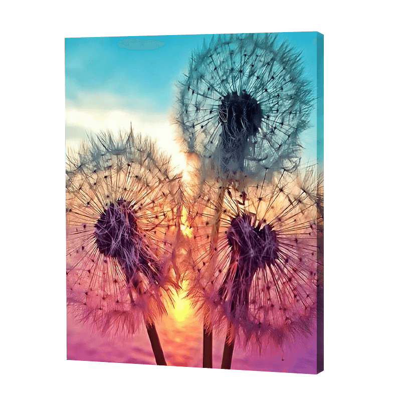 Dandelions In A Sunset | Jigsaw Puzzle UK