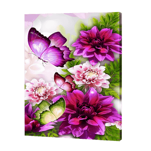 Purple Flowers Butterfly | Jigsaw Puzzle UK